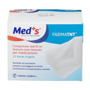 Garza Compressa Meds Tessuto Non Tessuto Peel Open 5x5cm 12 Pezzi