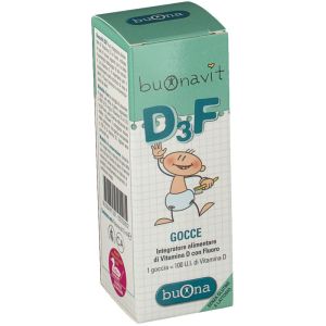 BuonaVit D3F Integratore Ossa e Denti Gocce 12 ml