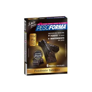 Pesoforma dark double barrette sostitutive pasto 12 pezzi