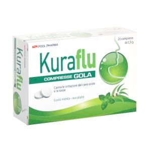 Kuraflu Gola Menta e Eucalipto Integratore Tosse 20 Compresse