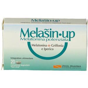 Melasin-up Integratore Sonno Melatonina Potenziata 20 Compresse