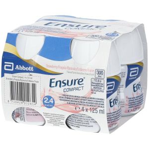 Ensure Compact Integratore Gusto Fragola 4x125ml
