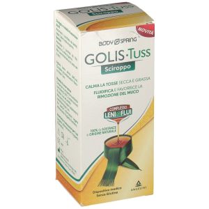 Body Spring Golis Tuss Sciroppo Integratore Tosse Secca e Grassa 150 Ml
