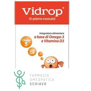 Vidrop Omega 3 Integratore Omega 3 30 Gelatine Masticabili