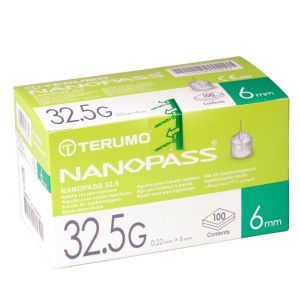 Ago Per Penna Da Insulina Nanopass 32,5 Gauge Lunghezza 6 Mm 100 Pezzi