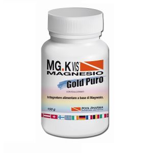MG.K Vis Magnesio Gold Puro Polvere Integratore Sali Minerali 150 g