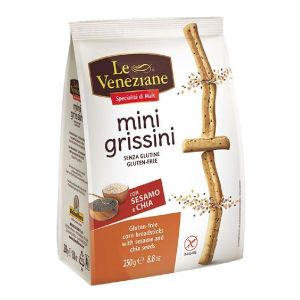 Le Veneziane Mini Grissini i Sesamo e Chia Senza Glutine 250g