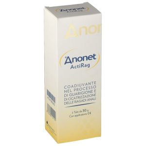 Anonet Actirag Crema Ragadi Anali 2 Tubi da 30 g Con Applicatore