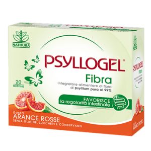 Psyllogel Fibra Integratore Gusto Arancia Rossa Senza Zucchero 10 Bustine