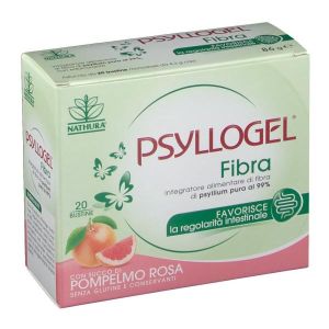 Psyllogel Fibra Integratore Intestinale Gusto Pompelmo Rosa Senza Zucchero 20 Bustine