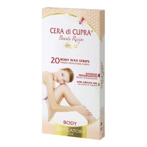 Cera di Cupra Depilazione Strisce Depilatorie Corpo 20 Pezzi