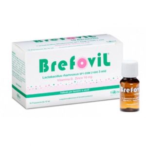 Brefovil Integratore di Fermenti Probiotici 10 Flaconcini