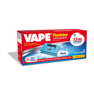 Vape Ricarica Piastrine Classic Insetticida 30 Pezzi
