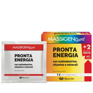 Massigen Sport Pronta Energia Suplemento Energético 10 + 2 Sobres