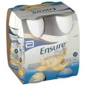 Ensure Plus Advance Banana Integratore Ipercalorico e Iperproteico 4x220 ml