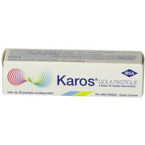 Karos Gola Gusto Limone per Gola Infiammata 20 Pastiglie