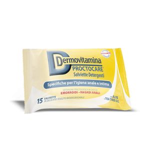 Dermovitamina Protocare Salviettine Igiene Anale e Intima 15 Pezzi