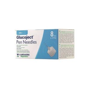 Ago Per Penna Da Insulina Glucoject 8 Mm Gauge 32 100 Pezzi