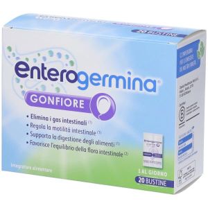 Enterogermina Gonfiore, Probiotici, Enzimi Digestivi, Fermenti Lattici, Adulti, Contro Gonfiore Addominale, 20 Bustine