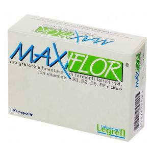 Maxiflor Integratore Ad Alto Dosaggio Di Fermenti Lattici Vivi 30 Capsule