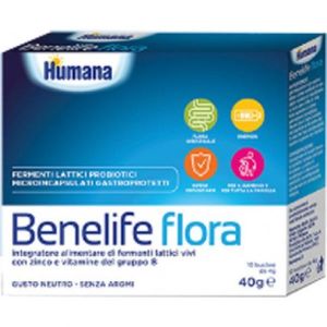 Humana Italia Benelife Flora Integratore Intestinale 10 Bustine 4g