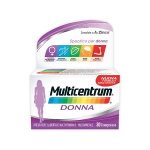 Multicentrum Donna Integratore Multivitaminico Multiminerale 30 Compresse