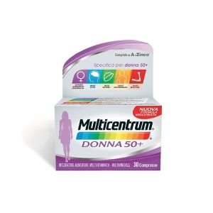 Multicentrum Donna 50+ Integratore Multivitaminico Multiminerale 30 Compresse