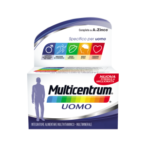 Multicentrum Uomo Integratore Multivitaminico Multiminerale 30 Compresse