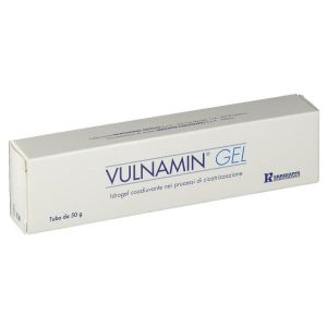 Vulnamin Medicazione Interattiva In Gel A Base di Aminoacidicostitutivi Del Collagene e Sodio Jaluronato Tubo 50g