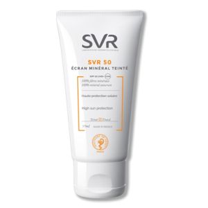 SVR Sun Secure Schermo Minerale Colorata SPF 50+ Crema Solare Viso Pelle Normale Mista 50 ml