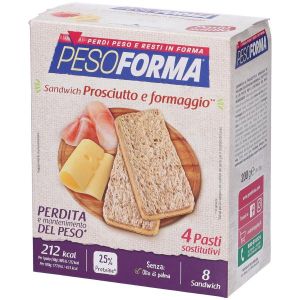 Pesoforma Sandwich Prosciutto/formaggio 4 Pasti 8 Pezzi X 25g