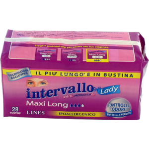 Lines Intervallo Lady Maxi Long Proteggi Slip 28 Pezzi
