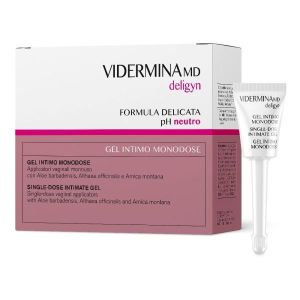 Vidermina Deligyn Gel Intimo  Adulti Uso Interno 6 Applicatori Globuli Contenitore MONOdose