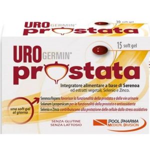 Urogermin prostata integratore benessere urinario 15 capsule softgel