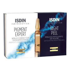 Isdinceutics Routine Antimacchie Isdinceutics Pigment Expert 10 Fiale Giorno + Isdinceutics Night Peel 10 Fiale Notte