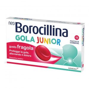 Neoborocillina Gola Junior 15 Pastiglie Gommose Fragola