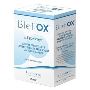 Blefox Schiuma Specifica per Igiene Palpebre e Ciglia 50ml i Erogatore + 60 Dischetti