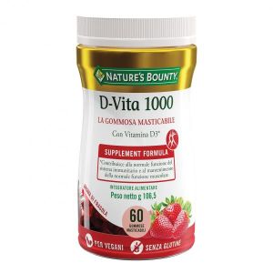 Nature&apos;s Bounty D-vita 1000 - Gommose Masticabili Aroma Fragola