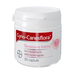 Gyno Canesflora Probiotico i Vitamina B2 per Benessere Intimo e Flora Vaginale Equilibrata 30 Capsule