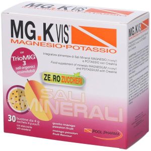 Mg.k Vis Magnesio e Potassio 30 Bustine Gusto Mango e Passion Fruit