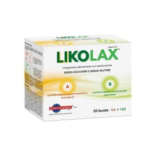 Likolax 6 Bustine A 5g Gusto Agrumi + 14 Bustine B 3g Gusto Neutro Senza Glutine