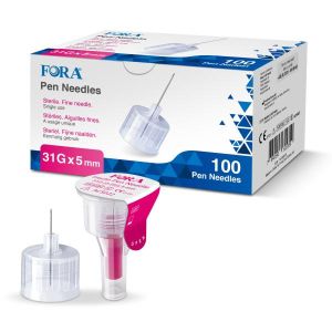 Ago per Penna da Insulina Fora Fine Gauge 31 5mm 100 Pezzi