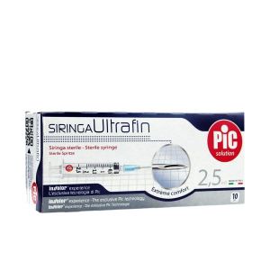 Siringa Ultrafin 5ml Gauge 23 1/4 10 Pezzi