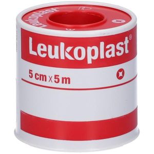 Cerotto Chirurgico per Fissaggio Medicazioni In Rocchetto Leukoplast Supporto Viscosa Color Pelle Massa Adesiva Caucciu'ossido di Zinco 500x5 Cm 6 Pezzi