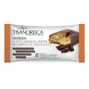 Tisanoreica Merenda Vaniglia Limone Ricoperta Cioccolato 50g
