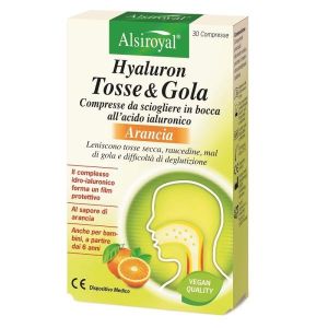 Hyaluron Tosse & Gola Arancia 30 Compresse Masticabili