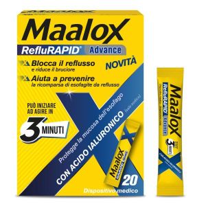 Maalox Reflurapid Advance 20 Bustine da 10ml Senza Glutinesenza Lattosio