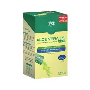 Esi Aloe Vera Succo + Forte Integratore Depurativo 24 Pocket Drink