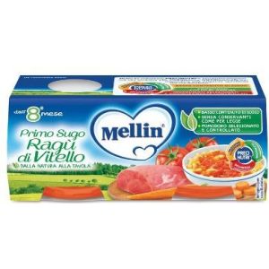 Mellin Primosugo Ragu' Di Vitello 2 Vasetti Da 80g