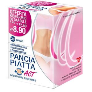 Pancia Piatta Act IntegratoreTransito Intestinale 30 Capsule